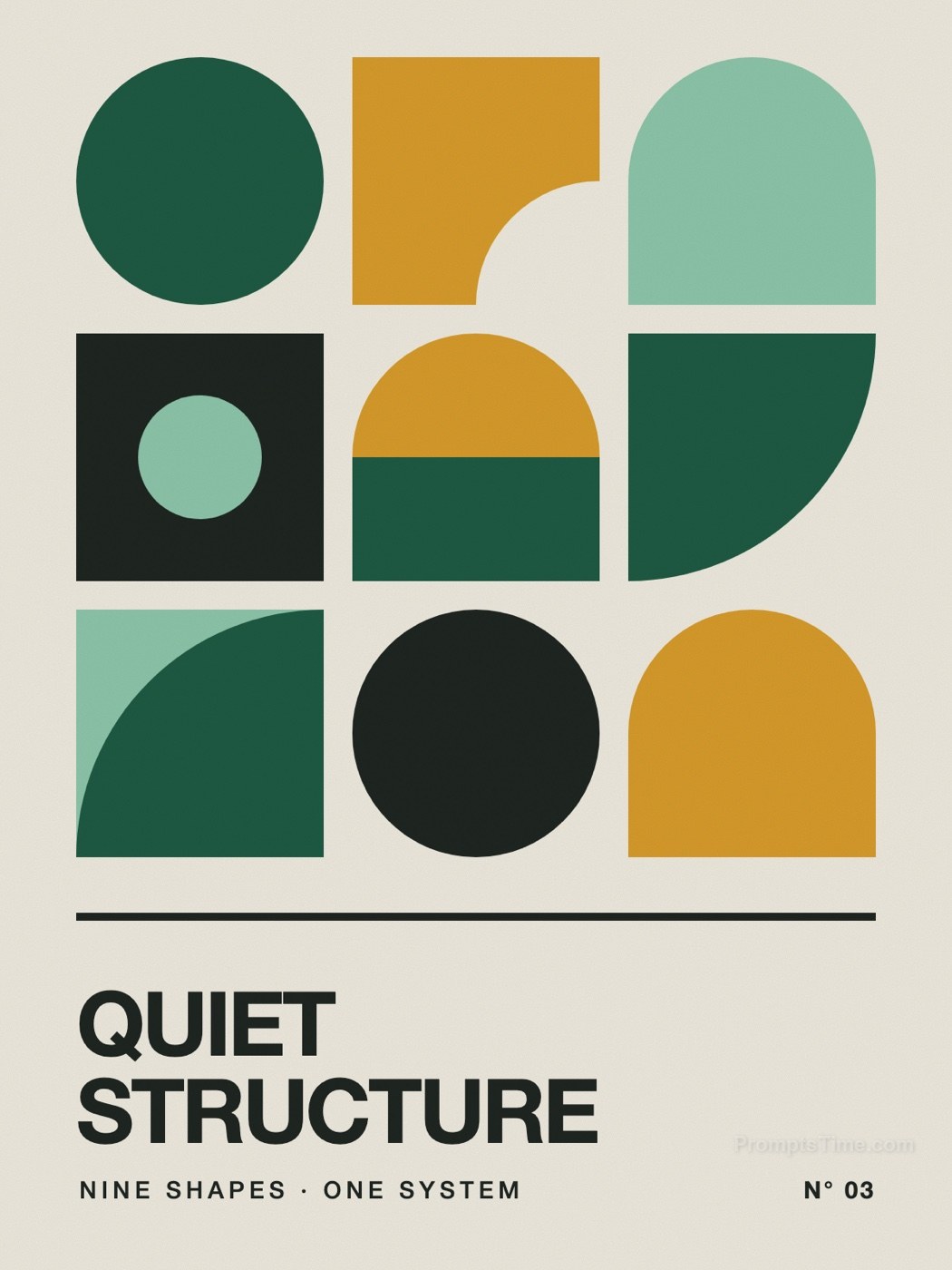 Quiet Structure — AI-generated posters image