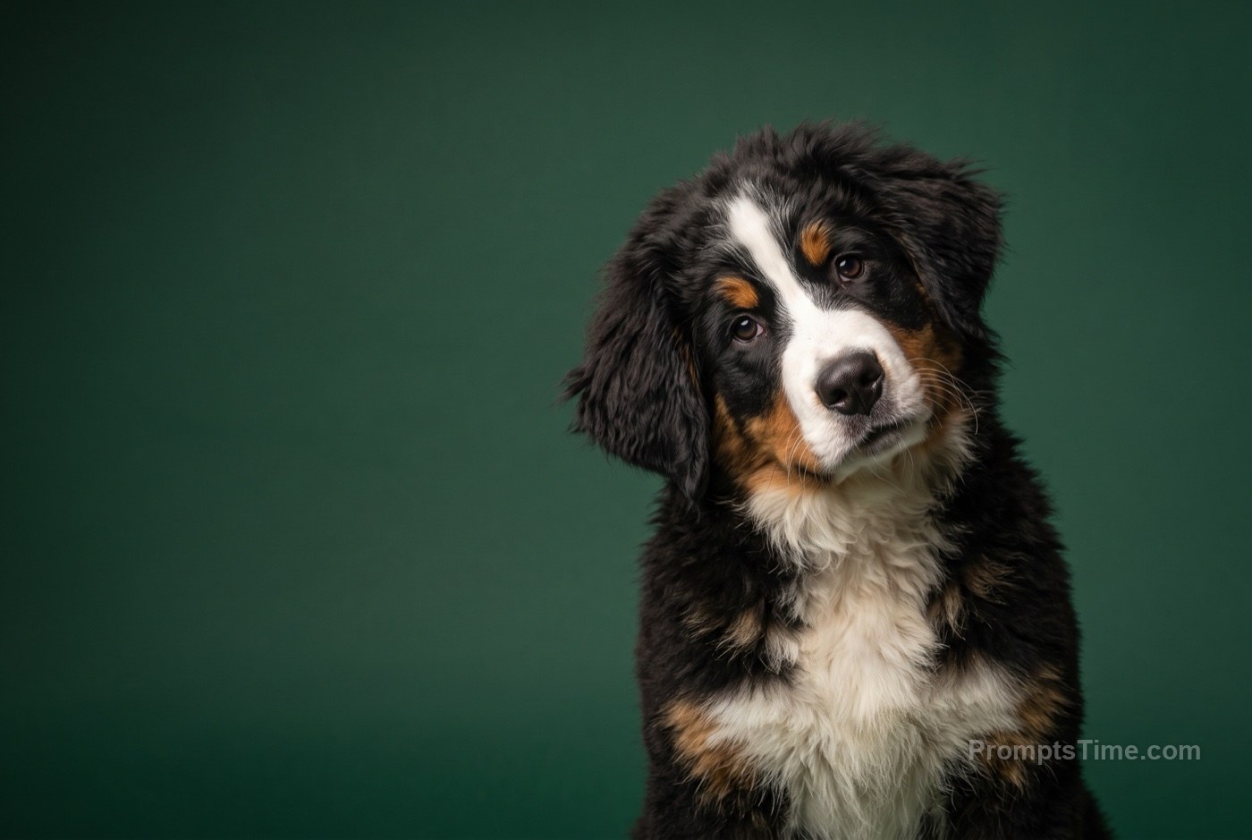 Bernese mountain dog puppy — AI-generated variation made with Gemini Image